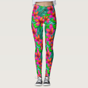 Tropisch paradise Floral Pattern Leggings