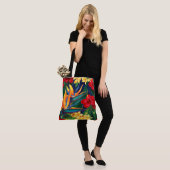 Tropisch paradise Hawaiian Floral Beach tas (Op model)