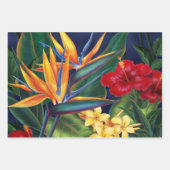 Tropisch paradise Hawaiian Floral Trio Inpakpapier Vel (Voorkant 3)