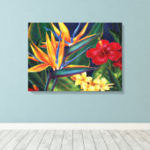 Tropisch paradise Hawaiian Verpakt Canvas (Insitu (Houten vloer))