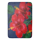 Tropisch paradise Hibiscus Hawaiian Badmat (Voorkant Verticaal)