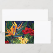 Tropisch paradise nodigt uit & fotokaarten (Voorkant / Achterkant)