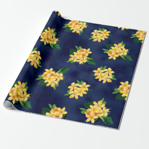 Tropisch Paradise Plumeria Hawaiian Cadeaupapier