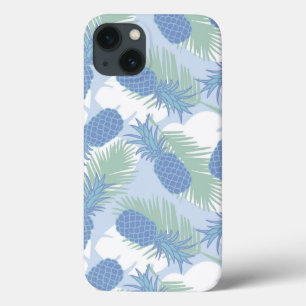 Tropisch Pastel Ananas Patroon iPhone 13 Hoesje