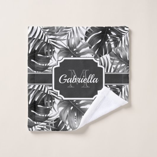 Tropisch patroon bad handdoek (Wasdoekje)