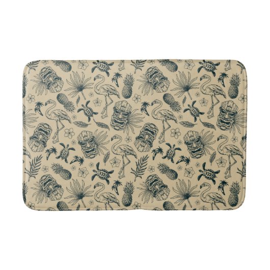tropisch patroon badmat (Voorkant)