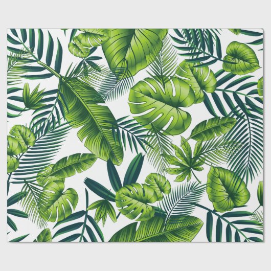 Tropisch patroon cadeaupapier (Vlak)