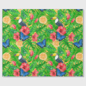 Tropisch patroon cadeaupapier (Vlak)