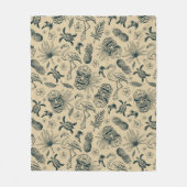  tropisch patroon fleece deken (Voorkant)
