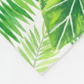 Tropisch patroon fleece deken (Hoek)