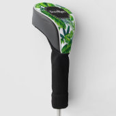 Tropisch patroon golfheadcover (Schuin)