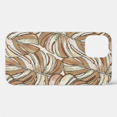 Tropisch patroon. Grafisch ontwerp met verbluffend Case-Mate iPhone Case (Achterkant (horizontaal))