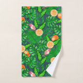 Tropisch patroon, kolibrie bad handdoek (Handdoek)
