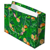 Tropisch patroon, kolibrie groot cadeauzakje (Voorkant Gekanteld)