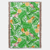 Tropisch patroon, kolibrie II Deken (Voorkant Verticaal)