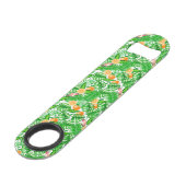 Tropisch patroon, kolibrie II Speed Flessenopener (Achterkant Gekanteld)