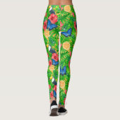 Tropisch patroon leggings (Achterkant)