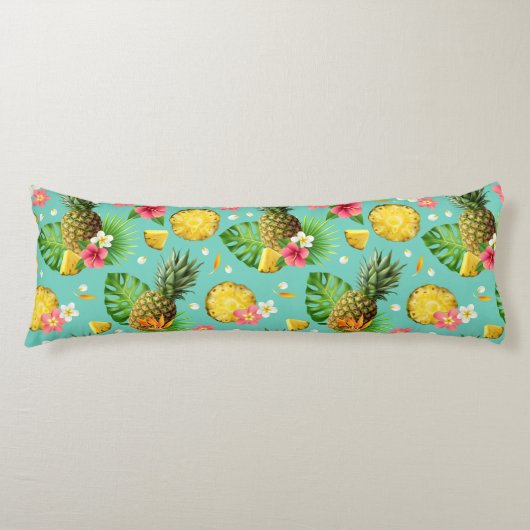 Tropisch patroon lichaamskussen (Voorkant)