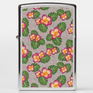 tropisch patroon met bloemen en bladeren