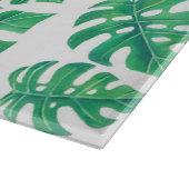 Tropisch patroon met monstera-bladeren snijplank (Hoek)