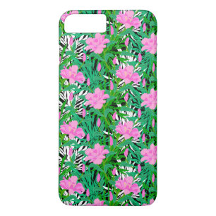 Tropisch patroon met Oerwouden bloemen iPhone 8 Plus / 7 Plus Hoesje