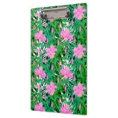 Tropisch patroon met Oerwouden bloemen Klembord (Links)