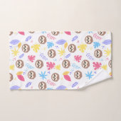 Tropisch patroon met sleuf en bladeren bad handdoek (Handdoek)