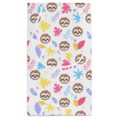 Tropisch patroon met sleuf en bladeren klein cadeauzakje (Achterkant)