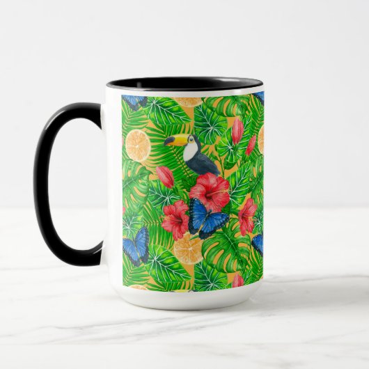 Tropisch patroon mok (Links)