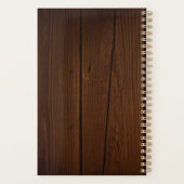 Tropisch patroon monogram planner (Achterkant)