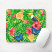 Tropisch patroon muismat (Met muis)