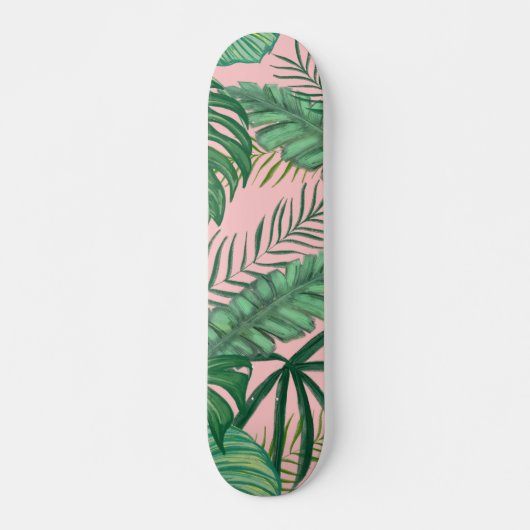 Tropisch patroon skateboard (Voorkant)