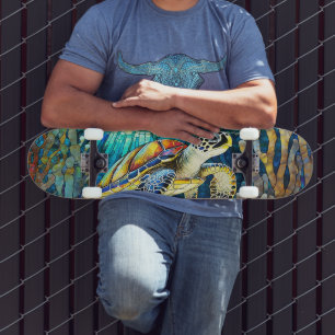 Tropisch patroon skateboard