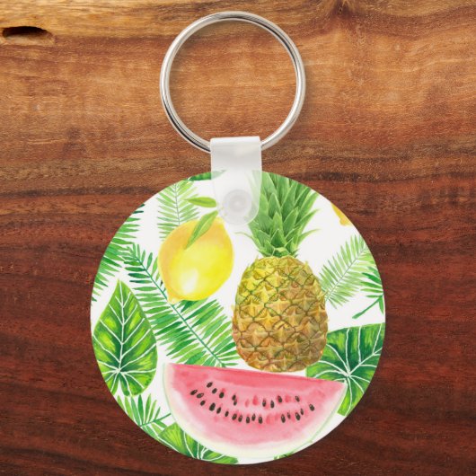 Tropisch patroon sleutelhanger (Voorkant)