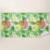 Tropisch patroon strandlaken (Voorkant)