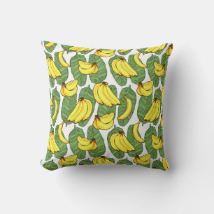 Tropisch patroon van bananenvruchten kussen