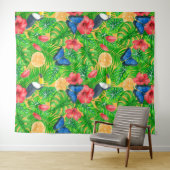 Tropisch patroon wandkleed (In Situ (horizontaal))