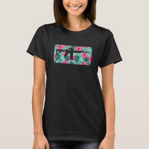 Tropisch Pistool Lover Firearm Beach Hawaiian Aloh T-shirt