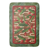 Tropisch Plant- en palmpatroon Badmat (Voorkant Verticaal)