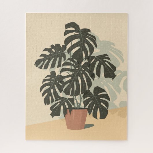 Tropisch Plant. Monstera Legpuzzel (Verticaal)