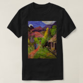 Tropisch polynesiaans Paul Gauguin Art Rue de Tahi T-shirt (Design voorkant)
