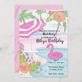 Tropisch Pool Feest Kaart (Voorkant / Achterkant)