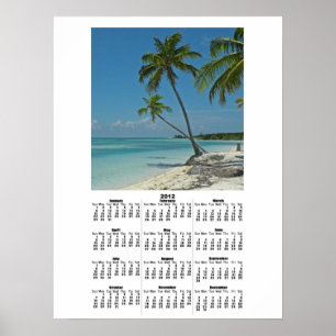 Tropisch Poster Beach 2012 Calendar Print