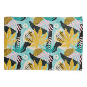 Tropisch regenwoud bladeren patroon kussensloop (Achterkant-Links)