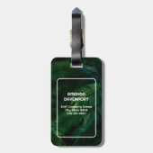 Tropisch regenwoud Bladgroen Bladgroen Bladgroen Bagagelabel (Achterkant verticaal)