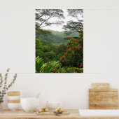 Tropisch regenwoud Hawaiian Poster (Keuken)