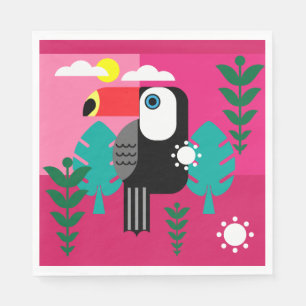 Tropisch regenwoud Toucan Servet