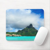 Tropisch resort op Bora Bora mousepad Muismat (Met muis)