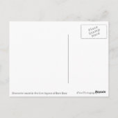 Tropisch resort op het briefkaart Bora Bora (Achterkant)