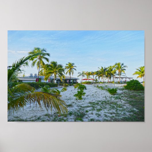Tropisch restaurant op de Bahama's Poster (Voorkant)